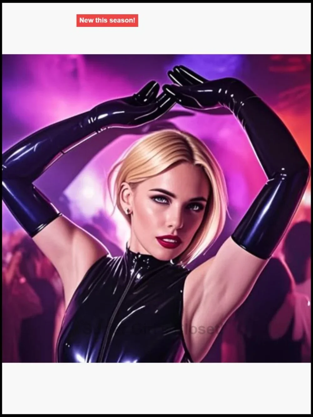 Natural Latex Rubber Long Gloves Cosplay Clubwear Tight Fit